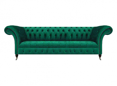 Luxus Sofa Viersitzer Couch Chesterfield Grün Wohnzimmer Sitz Möbel Neu