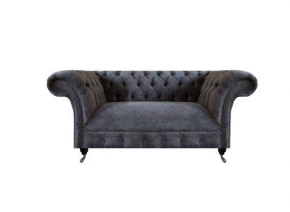 Luxus Sofa Zweisitzer Couch Polstermöbel Wohnzimmer Grau Sofas Chesterfield
