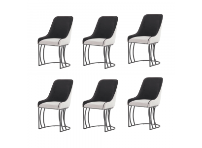 Modern Esstisch 6x Stühle Designer Luxus Esszimmer Möbel