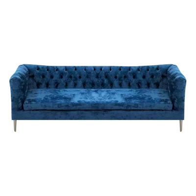 Modern Polstermöbel Sofa Dreisitze Couch Einrichtung Chesterfield Textil Stoff