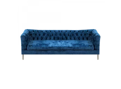 Modern Polstermöbel Sofa Dreisitze Couch Einrichtung Chesterfield Textil Stoff