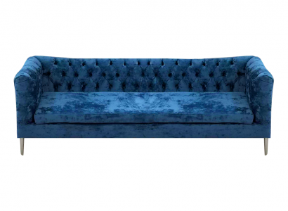Modern Polstermöbel Sofa Dreisitze Couch Einrichtung Chesterfield Textil Stoff