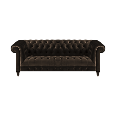 Moderne Braune Chesterfield Couch Designer Stoffsofas Edle Polster Möbel