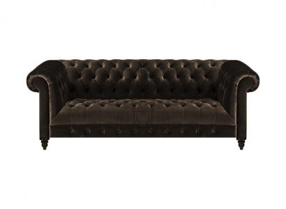 Moderne Braune Chesterfield Couch Designer Stoffsofas Edle Polster Möbel