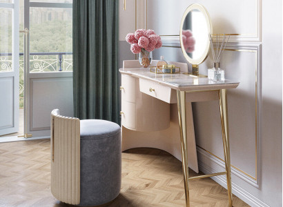 Design Luxus Möbel Schminktisch Tisch Konsolen Tische Schminktische Schlafzimmer