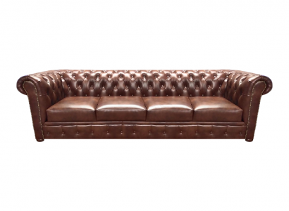 Wohnzimmer Sofa Viersitzer Couch Polstermöbel Ledersofa Chesterfield