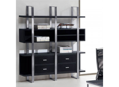 Design Trenn Wand Regal Wohn Zimmer Schränke Edelstahl Regale Bücher Schrank Neu