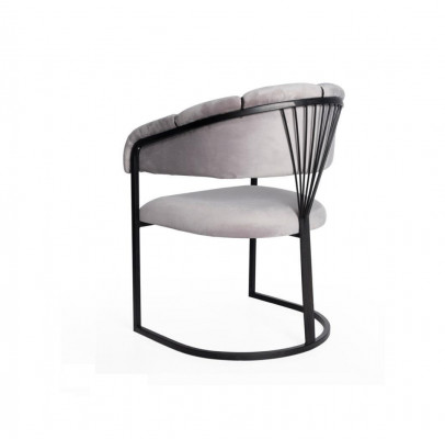 Esszimmer Stühle Edelstahl Luxus Sessel Stuhl Weiß Lehnstuhl Wohnzimmer Möbel