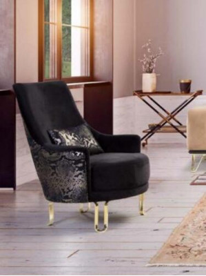 Luxus Design Sessel 1 Sitzer Textil Lounge Club Polster Möbel