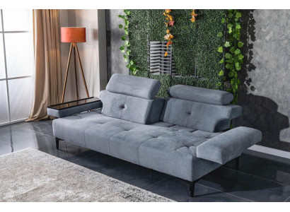 Zweisitzer Sofa 2 Sitzer Luxus Sofas Wohnzimmer Modern Design Polyester Stoff