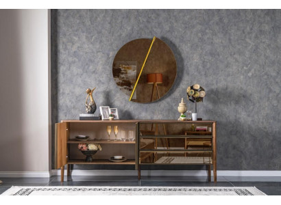 Sideboard Spiegel Kommode Schrank Designer Luxus Schränke Kommoden Modern 2tlg