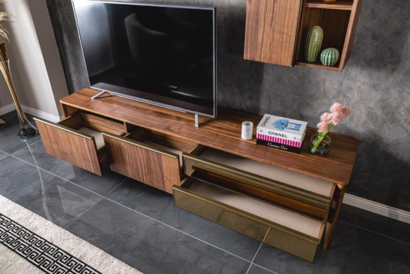 tv Ständer Wohnzimmer rtv Lowboard Sideboard Kommode Wohnwand Modern Holz Neu