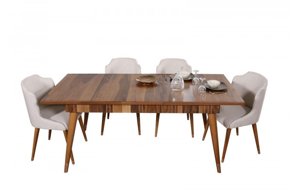 Tische Holztisch Metall Tisch Luxus Esstische Italienische Design Möbel Holz Neu
