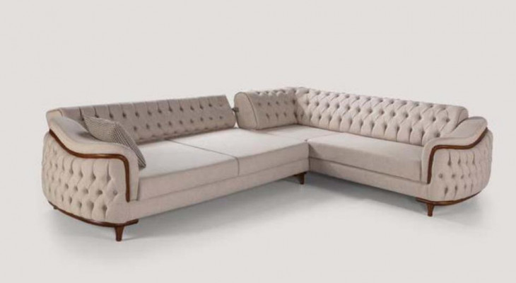Ecksofa Wohnlandschaft Chesterfield Couch Polster Sofa Couchen Möbel
