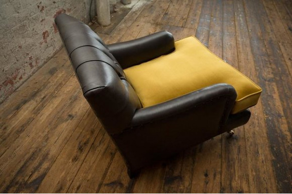 Lounge Sofa Sessel Club Relax Couch Polster Stuhl 1 Sitzer Fernseh Chesterfield