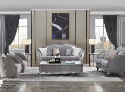 Sofagarnitur 3+3+2 Sitzer Couch Sofa Polster Garnitur Couch Set Stoff Textil Neu