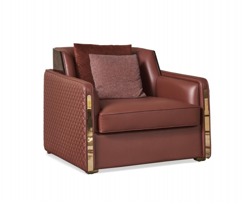 Sessel Club Lounge Designer Sessel Gepolstertes Sofa 1 Sitzer Fernseher