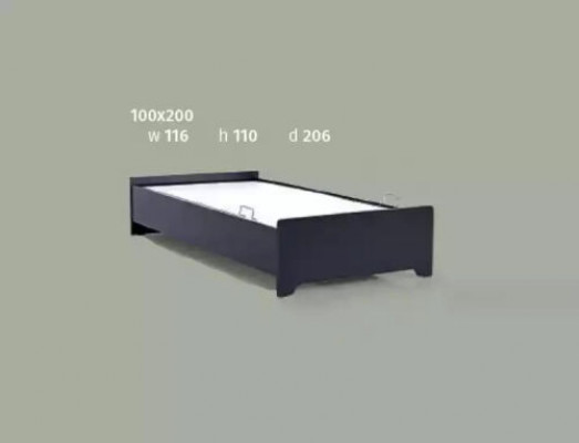 Bett Einzelbett Betten Schlafzimmer Kinderzimmer Bettgestell 100x200cm