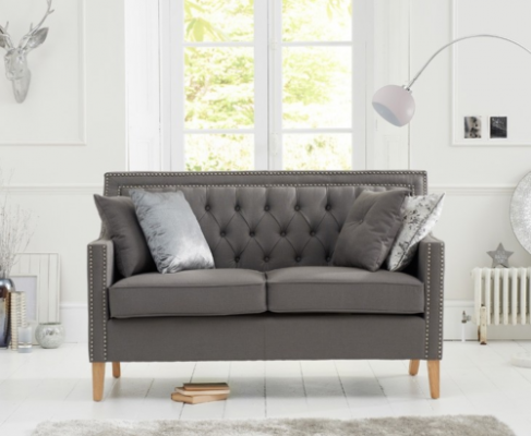 Chesterfield Sofa Couchen Polster Garnitur Couch Polster Stoff 2 Sitz