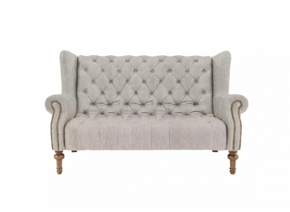 Chesterfield Sofa Couch Polster Stoff Leder Couchen Polster Garnitur 2 Sitzers