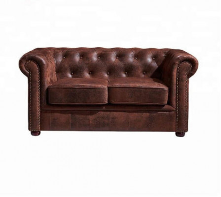 Luxuriöses Chesterfield-Sofa aus Kunstleder für das Wohnzimmer 
