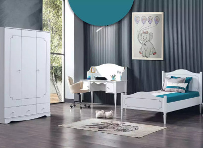 Jugend weiß Kinderbett Kinderdesign modernes Bett Kinderzimmer