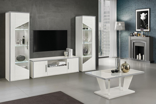 Couchtische Tisch Luxus Möbel Holz Einrichtung Tische Konsolen Design Weiß Neu