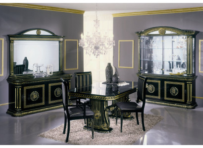 Esszimmer Esstisch Stuhl Kommode Vitrine Spiegel Luxus Möbel Tisch Neu Set 8tlg.