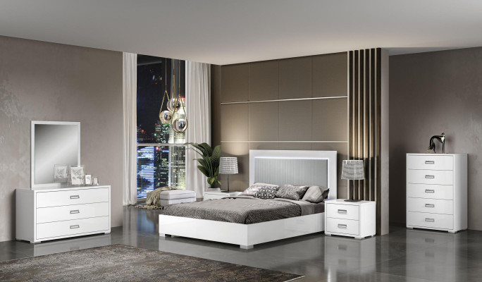 Schlafzimmer Bett Nachttisch Garnitur Gruppe Holz Modern Set Design Luxus 3tlg.