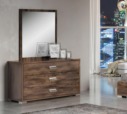Schlafzimmer Bett Nachttisch Kommode Spiegel Garnitur Gruppe Modern Set 6tlg.