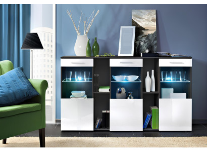 Wohnzimmer Kommode Luxus Sideboard Modern Designer Möbel Holz Neu