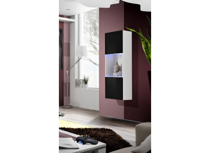 Design Hänge Vitrine Luxus Regal Schrank Wohnzimmer Holz Möbel Modern