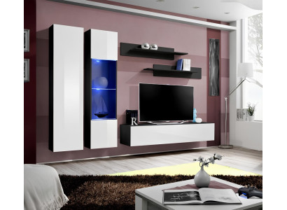 Wohnwand Luxus Wohnzimmer Möbel Komplette Set 5 tlg Moderne Design