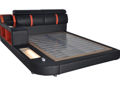 Design Luxus Bett Polster Ehe Hotel Moderne Betten Leder 140/160/180/200 LB8821
