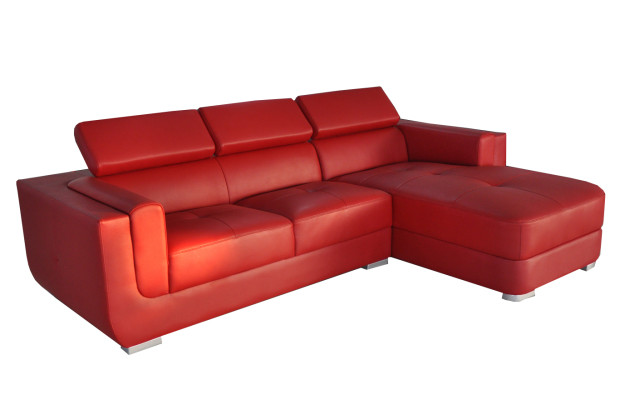 Design Leder Polster Sitz Ecke Leder Eck Landschaft Zimmer Neu Wohn Sofa mit USB
