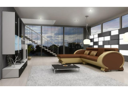 LEDERSOFA SOFA mit USB POLSTER ECKSOFA SOFAGARNITUR DESIGNER COUCH BARFUNKTION