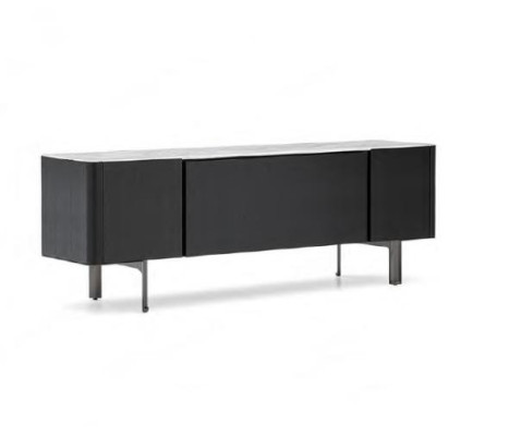 Schlafzimmer Sideboard Designer Anrichte Holz Möbel schwarz Kommoden