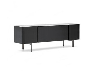 Schlafzimmer Sideboard Designer Anrichte Holz Möbel schwarz Kommoden