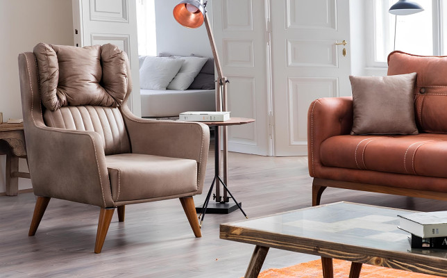 Ledersofas Set Dreisitzer Sessel Moderne Wohnzimmer Couch Garnitur Neu