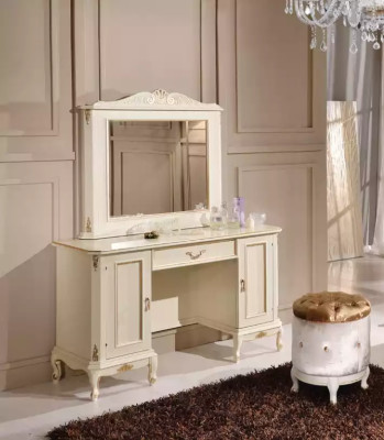Schminktisch Spiegel Luxus Schlafzimmer Holz Klassischе Design Neu