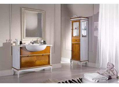Badezimmer Design Möbel 2 tlg Set Garnitur Schrank Luxus Vitrine Neu