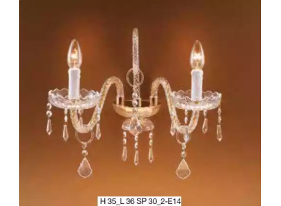 Wandleuchte Wandlampe Klassische Wandkronleuchter Doppel Wand Lampe Neu