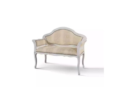 Luxus 2 Sitzer Couch Polster Sofa Textil Stoff Couchen Klassisch Neu