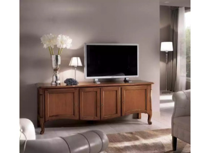 Wohnzimmer Kommode Lowboard Sideboard Braun Holz Möbel rtv tv Schrank
