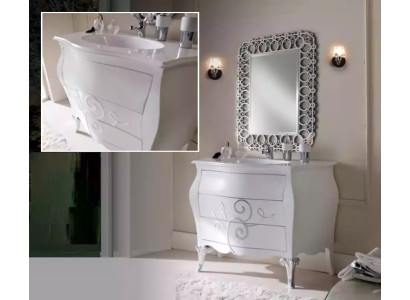 Waschtisch Badezimmer Waschbecken mit Aufsatz Becken Unterschrank Neu
