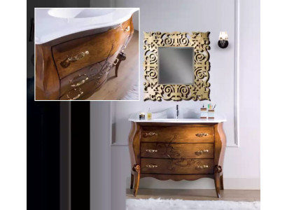 Badezimmer Waschbecken Becken Waschtisch Badmöbel Italy Stil Badezimmer 2tlg