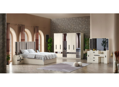 Schlafzimmer Set 5tlg Moderne Design Komplett Möbel Bett Luxus Kleiderschrank
