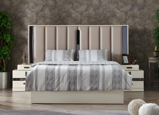 Schlafzimmer Set 5tlg Moderne Design Komplett Möbel Bett Luxus Kleiderschrank