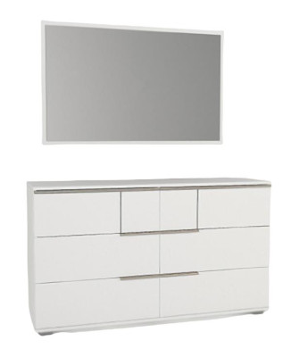 Schlafzimmer Ausstattung Set Möbel Komplett Bett 2x Nachttisch Schrank 5tlg