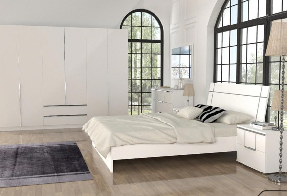 Kleiderschrank Schlafzimmer Moderne Möbel Weiß Holz Luxus Design